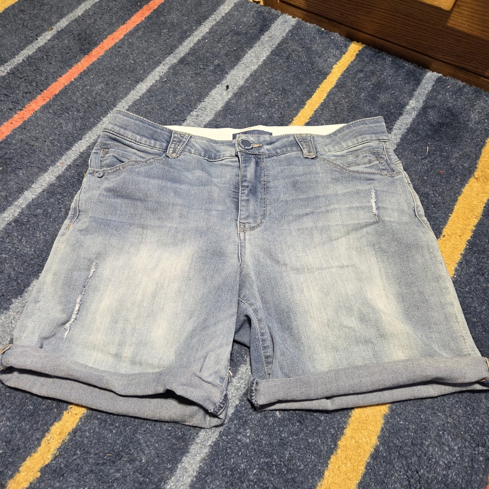 Democracy Light Blue Jean Shorts